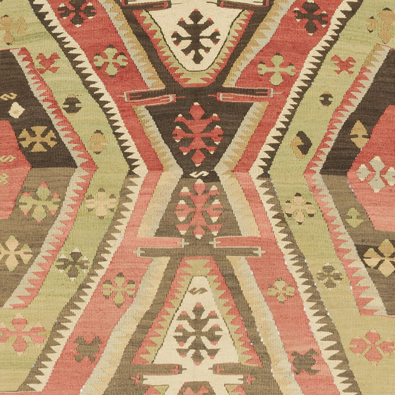 Alfombra Kirsehir Kilim Vintage - 110 cm x 243 cm - K0085556