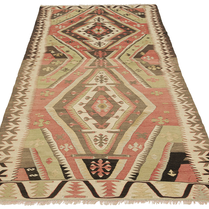 Alfombra Kirsehir Kilim Vintage - 110 cm x 243 cm - K0085556