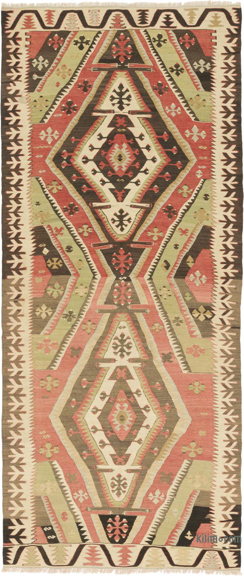 Alfombra Kirsehir Kilim Vintage - 110 cm x 243 cm - K0085556