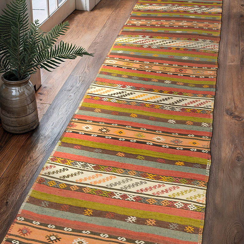 Sivas Kilim Yolluk - 80 cm x 314 cm - K0085560