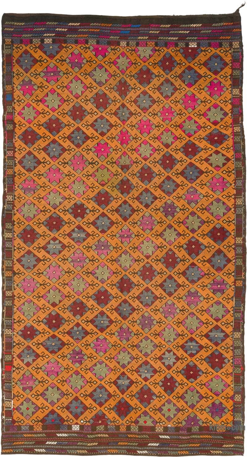 Vintage Anatolian Jijim Rug - 5' 5" x 9' 8" (65" x 116") - K0085564