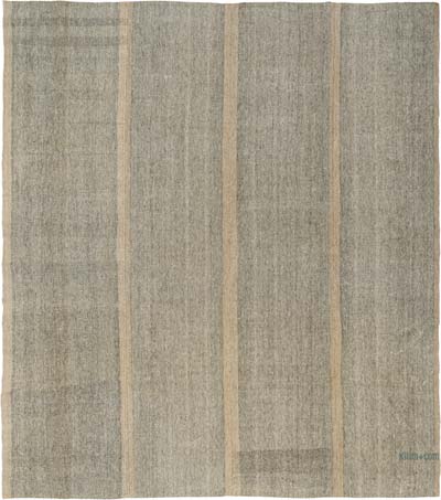 Vintage Anatolian Kilim Rug - 10' 4" x 11' 11" (124" x 143")