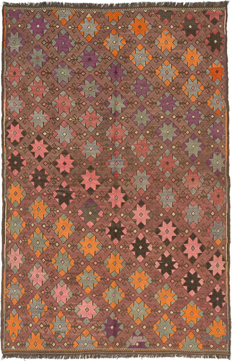 Vintage Anatolian Jijim Rug - 5' 4" x 8' 2" (64" x 98") - K0085573