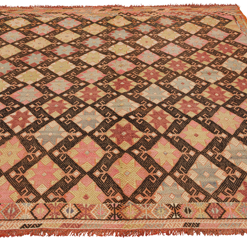 Vintage Anatolian Jijim Rug - 6' 3" x 7' 8" (75" x 92") - K0085575