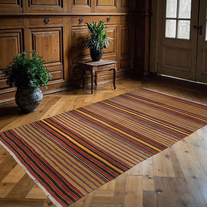 Alfombra Konya Kilim Vintage - 155 cm x 261 cm - K0085576