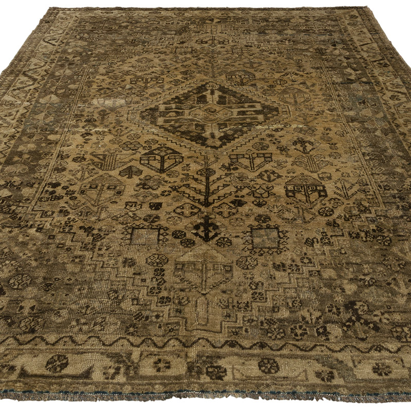 Alfombra Vintage Turca Anudada a Mano - 171 cm x 253 cm - K0085577