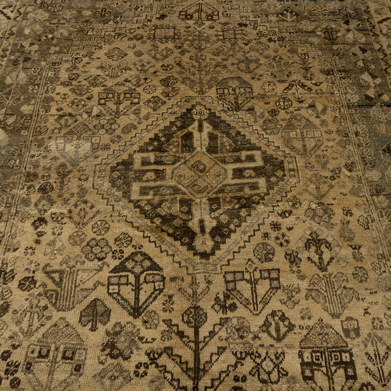 Alfombra Vintage Turca Anudada a Mano - 171 cm x 253 cm - K0085577