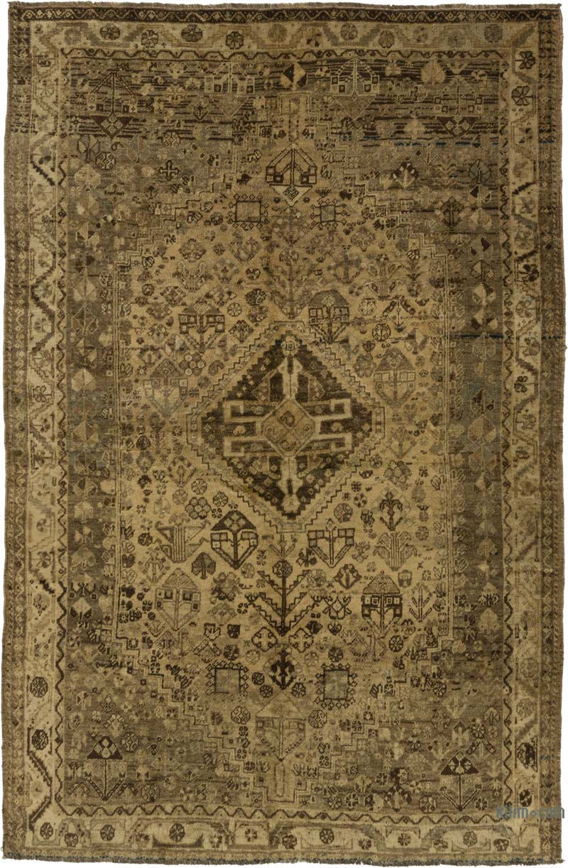 Alfombra Vintage Turca Anudada a Mano - 171 cm x 253 cm - K0085577