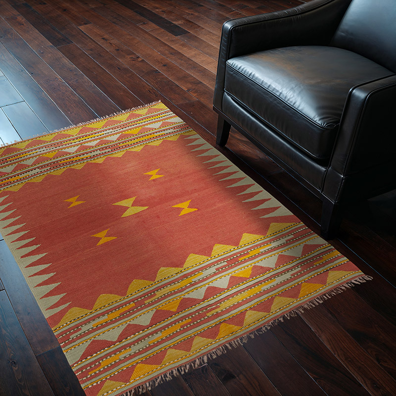 Vintage Çal Kilimi - 116 cm x 144 cm - K0085578