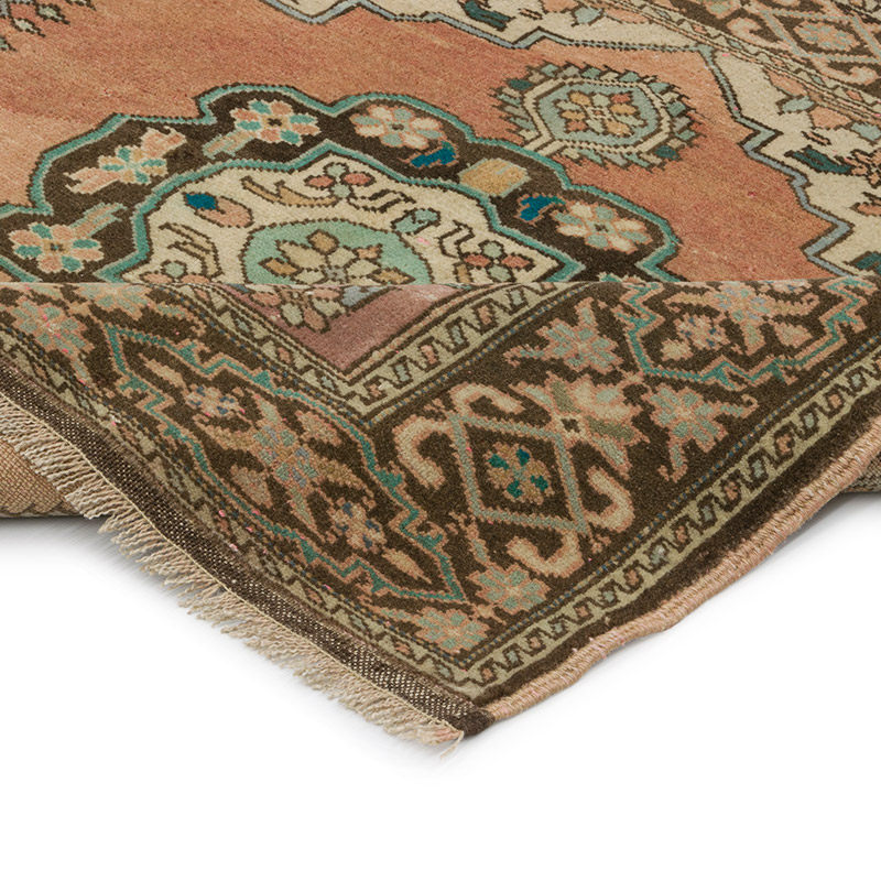 Vintage Turkish Hand-Knotted Rug - 3' 3" x 2' 8" (39" x 32") - K0085581