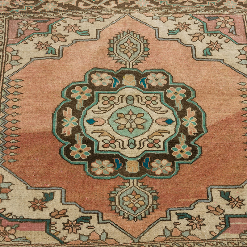 Vintage Turkish Hand-Knotted Rug - 3' 3" x 2' 8" (39" x 32") - K0085581