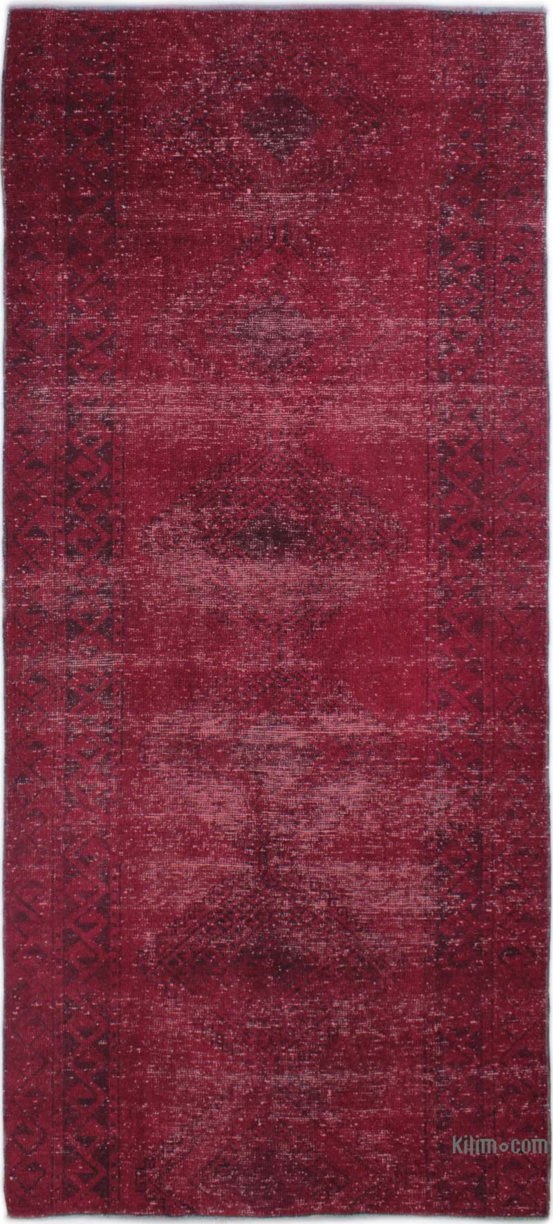 Alfombra Turca Vintage Sobre-teñida - 110 cm x 240 cm - K0085586