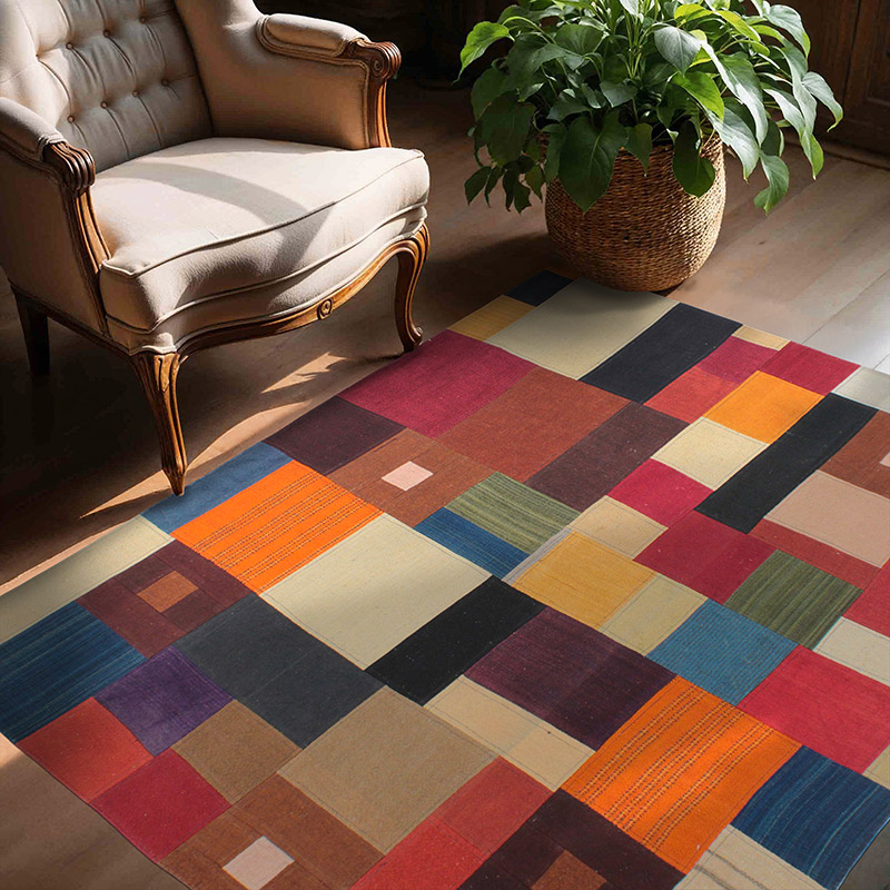 Alfombra Kilim de Retazos - 150 cm x 170 cm - K0085591