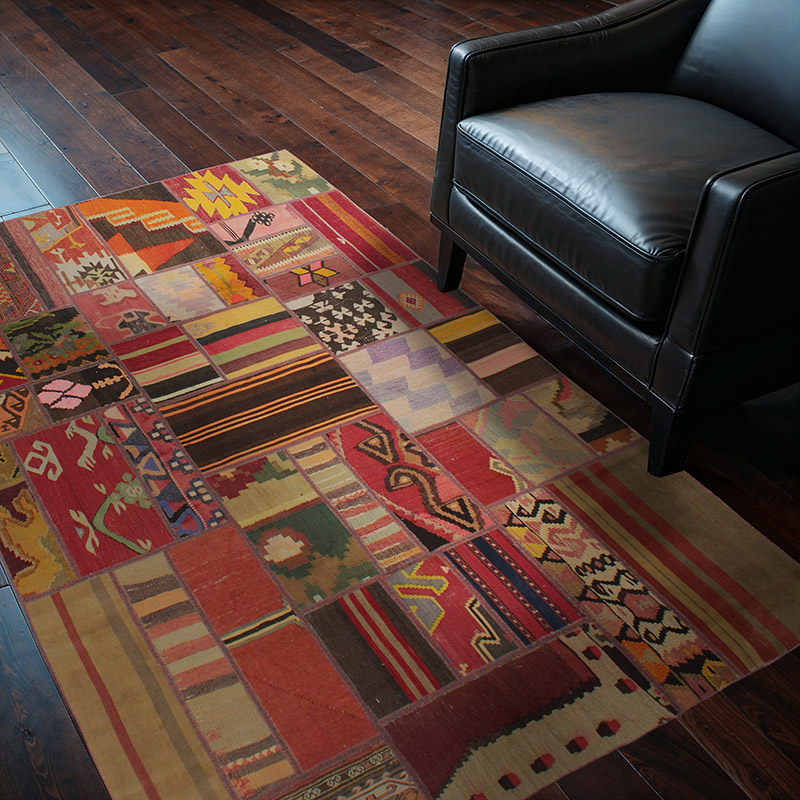 Patchwork Kilim Rug - 4' 2" x 6' 2" (50" x 74") - K0085594