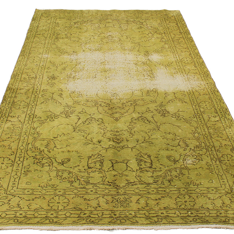 Alfombra Turca Vintage Sobre-teñida - 143 cm x 257 cm - K0085596
