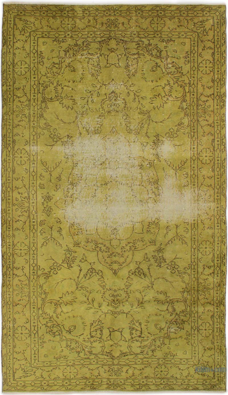 Alfombra Turca Vintage Sobre-teñida - 143 cm x 257 cm - K0085596