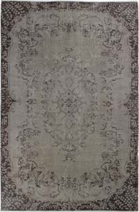 Over-dyed Vintage Hand-Knotted Turkish Rug - 6'  x 9' 3" (72" x 111")
