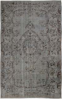 Boyalı El Dokuma Vintage Halı - 168 cm x 285 cm