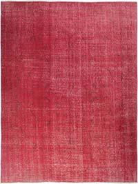 Over-dyed Vintage Hand-Knotted Turkish Rug - 6' 4" x 8' 7" (76" x 103")
