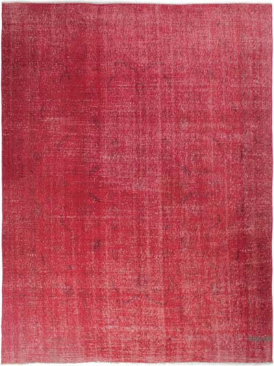Alfombra Turca Vintage Sobre-teñida - 193 cm x 261 cm