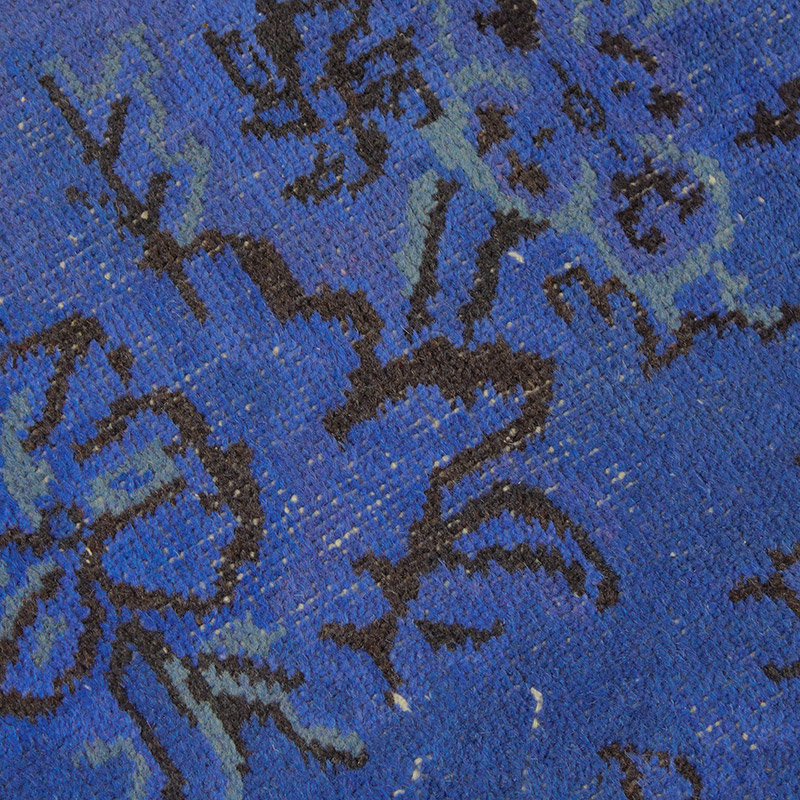 Over-dyed Vintage Hand-Knotted Turkish Rug - 5' 7" x 10' 1" (67" x 121") - K0085601