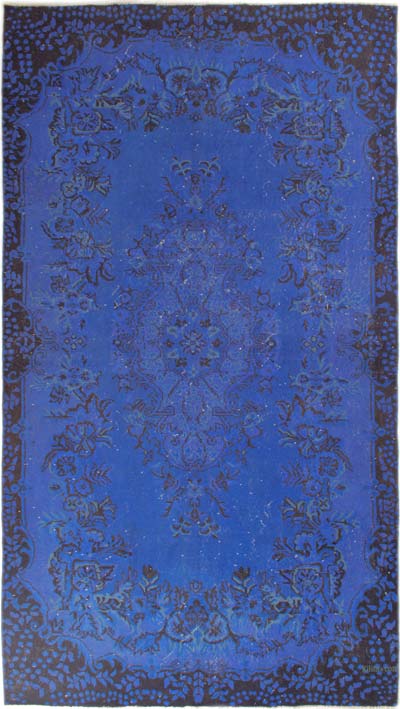 Over-dyed Vintage Hand-Knotted Turkish Rug - 5' 7" x 10' 1" (67" x 121")