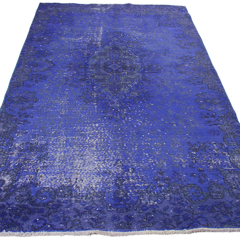 Alfombra Turca Vintage Sobre-teñida - 145 cm x 274 cm - K0085602