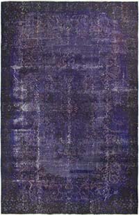 Boyalı El Dokuma Vintage Halı - 191 cm x 297 cm