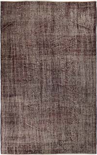 Over-dyed Vintage Hand-Knotted Turkish Rug - 5' 3" x 8' 9" (63" x 105")