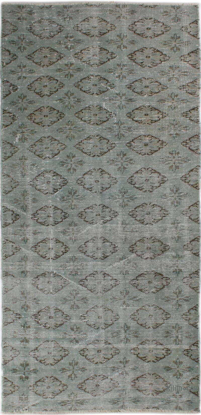 Alfombra Turca Vintage Sobre-teñida - 108 cm x 228 cm - K0085607