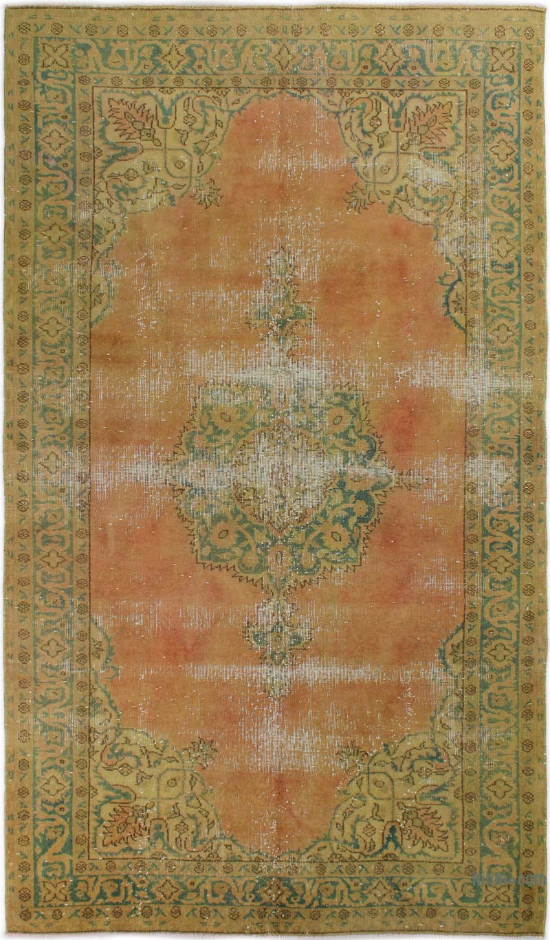 Alfombra Turca Vintage Sobre-teñida - 150 cm x 261 cm - K0085610