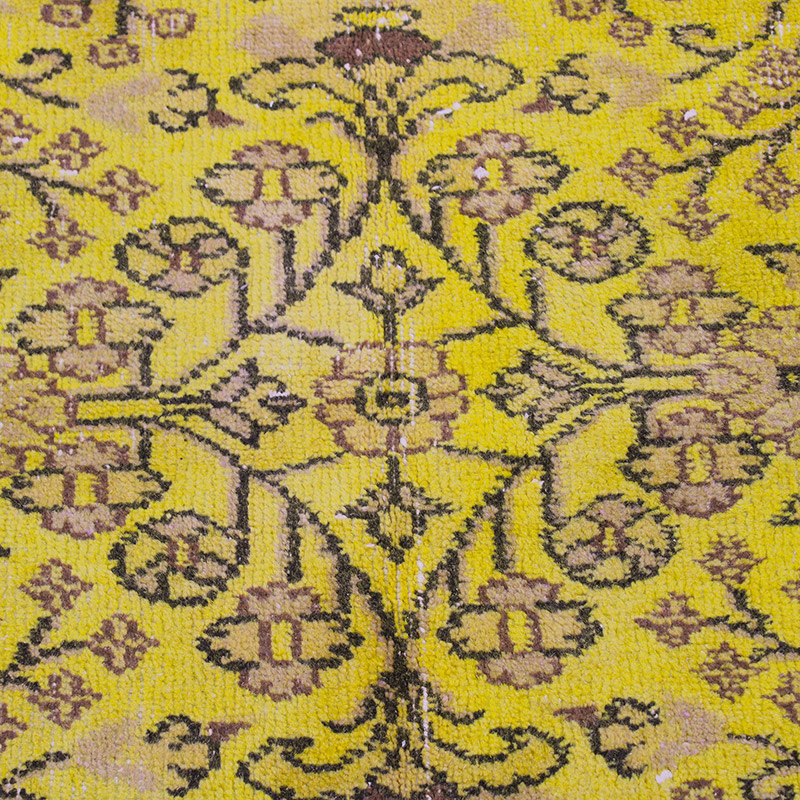Alfombra Turca Vintage Sobre-teñida - 145 cm x 255 cm - K0085611