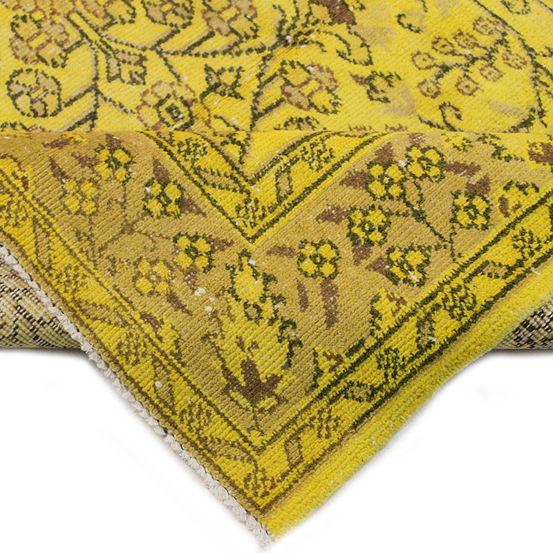 Alfombra Turca Vintage Sobre-teñida - 145 cm x 255 cm - K0085611