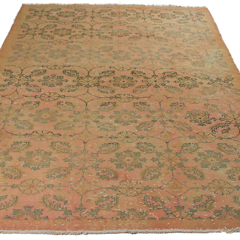 Alfombra Turca Vintage Sobre-teñida - 172 cm x 266 cm - K0085612