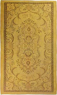 Boyalı El Dokuma Vintage Halı - 165 cm x 275 cm