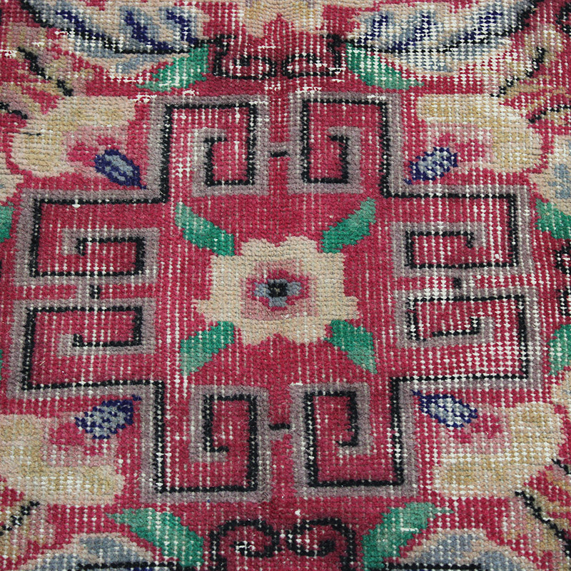 Alfombra Vintage Turca Anudada a Mano - 115 cm x 217 cm - K0085619