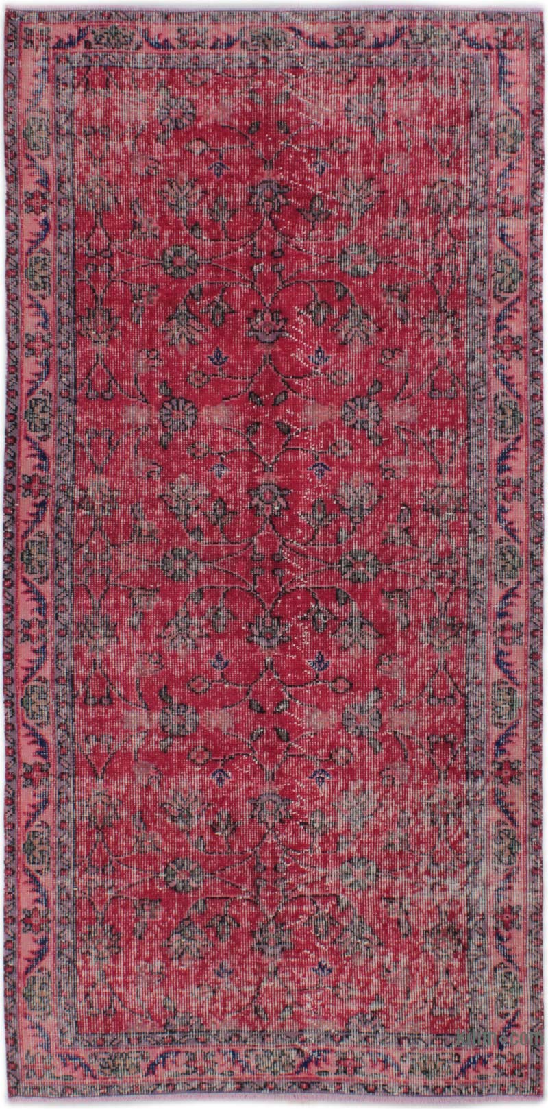 Alfombra Vintage Turca Anudada a Mano - 97 cm x 197 cm - K0085620