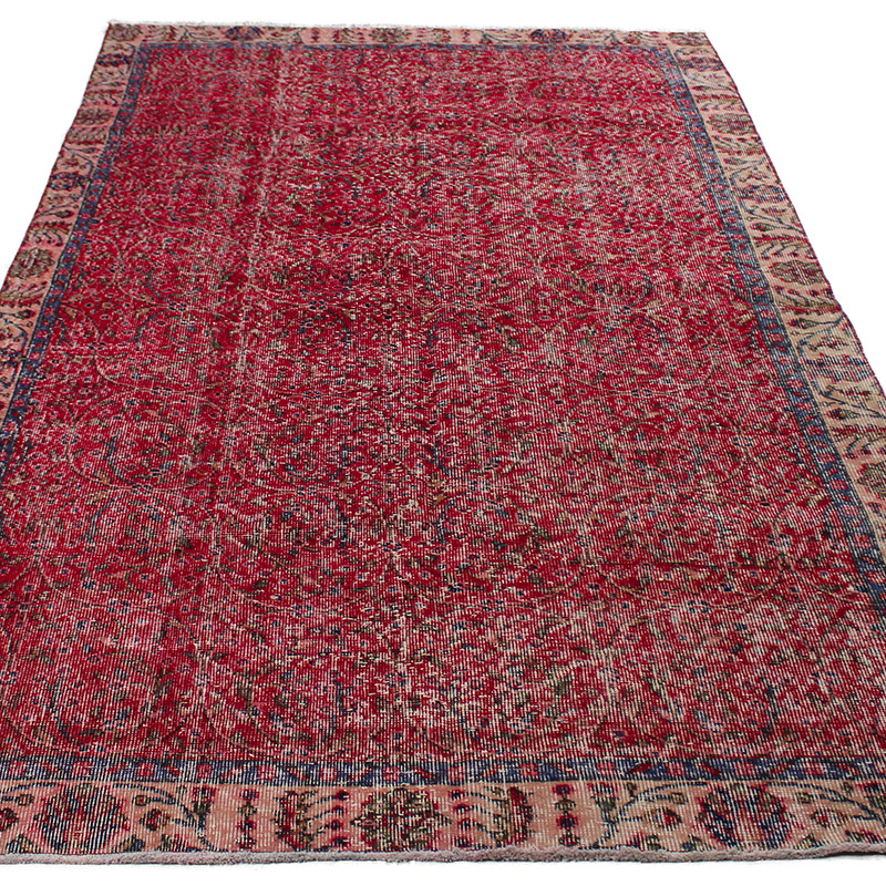 Vintage Turkish Hand-Knotted Rug - 4' 6" x 8' 4" (54" x 100") - K0085623