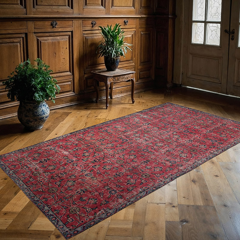 Vintage Turkish Hand-Knotted Rug - 3' 11" x 7' 4" (47" x 88") - K0085624
