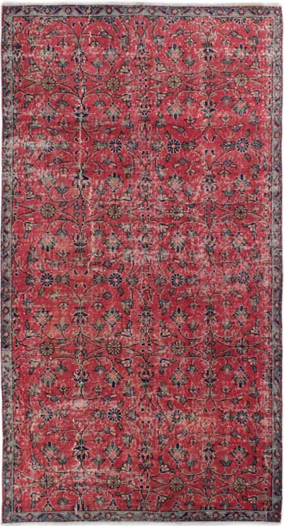 Vintage Turkish Hand-Knotted Rug - 3' 11" x 7' 4" (47" x 88")