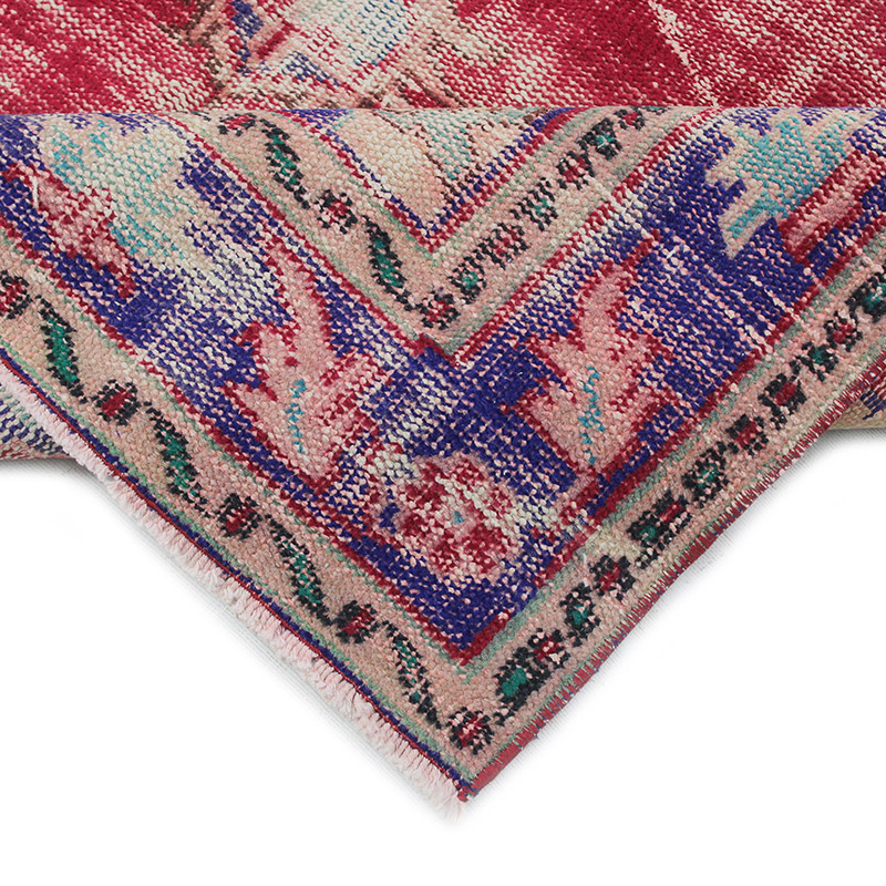 El Dokuma Vintage Halı - 127 cm x 207 cm - K0085625