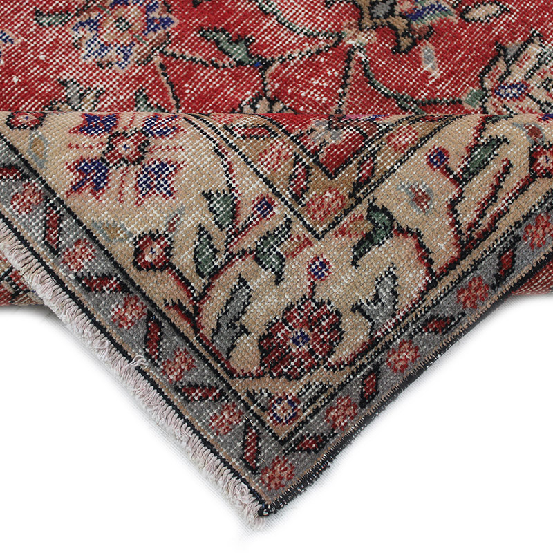 El Dokuma Vintage Halı - 112 cm x 200 cm - K0085626
