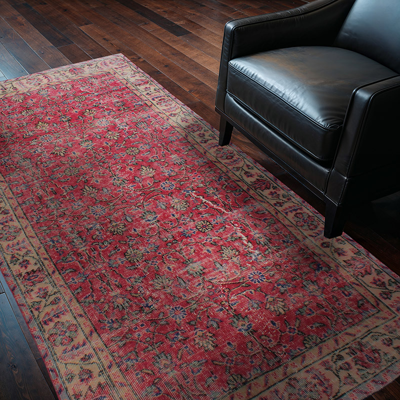Vintage Turkish Hand-Knotted Rug - 3' 10" x 6' 9" (46" x 81") - K0085628