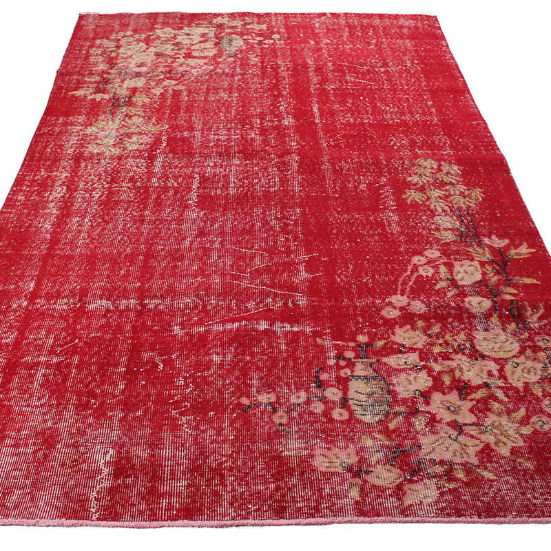 Alfombra Vintage Turca Anudada a Mano - 160 cm x 275 cm - K0085630