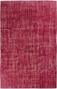 Boyalı El Dokuma Vintage Halı - 148 cm x 232 cm