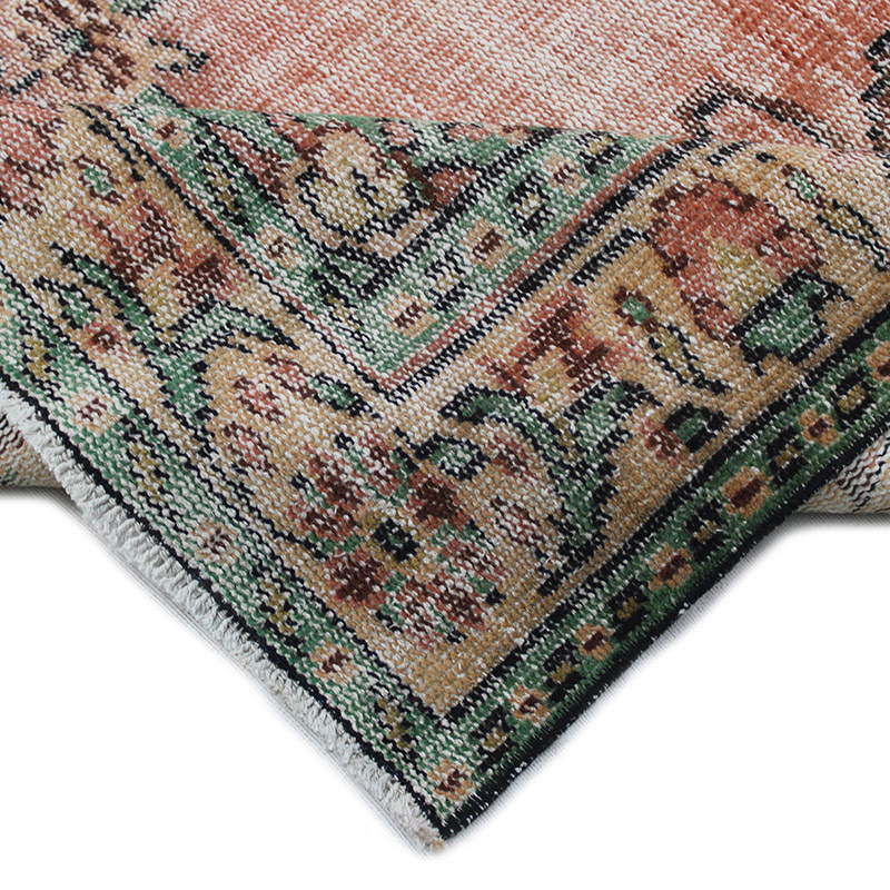Alfombra Vintage Turca Anudada a Mano - 155 cm x 255 cm - K0085635