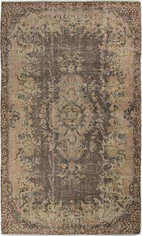 Alfombra Vintage Turca Anudada a Mano - 162 cm x 276 cm