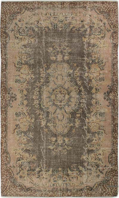 Vintage Turkish Hand-Knotted Rug - 5' 4" x 9' 1" (64" x 109")