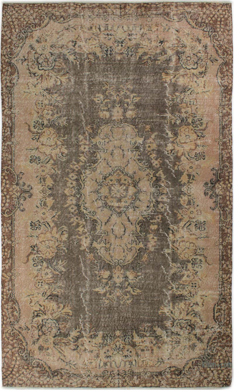Alfombra Vintage Turca Anudada a Mano - 162 cm x 276 cm - K0085636