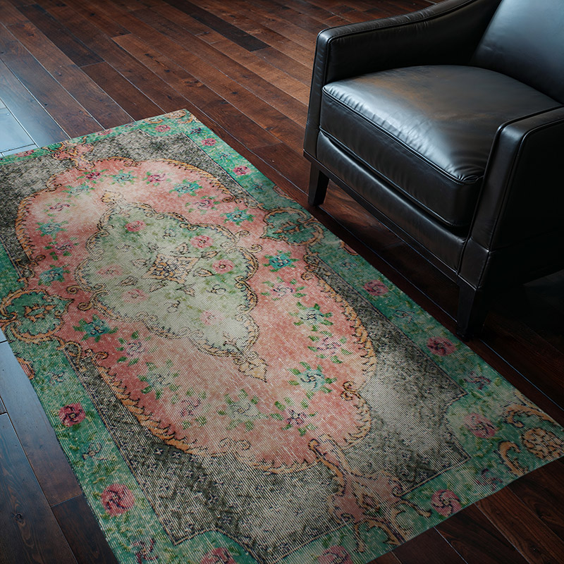 Vintage Turkish Hand-Knotted Rug - 3' 8" x 6' 2" (44" x 74") - K0085639